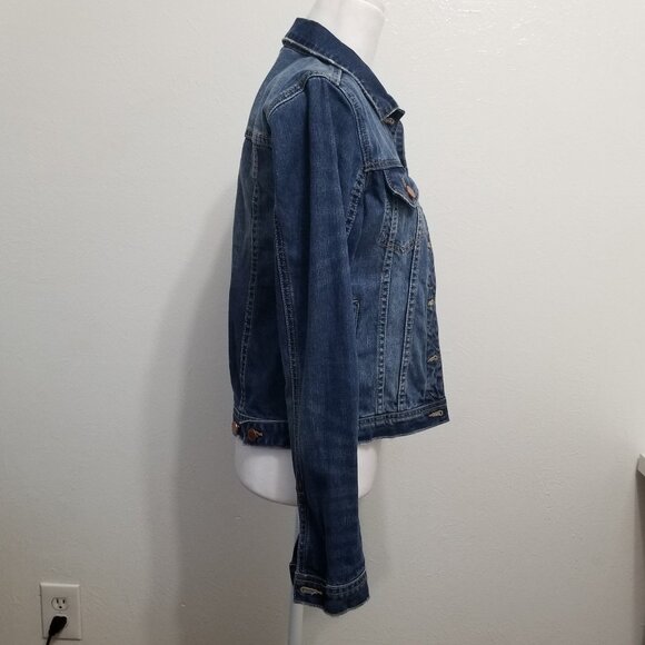 BLANK NYC Blue Denim Jacket In Diet Pill XS - Picture 4 of 16